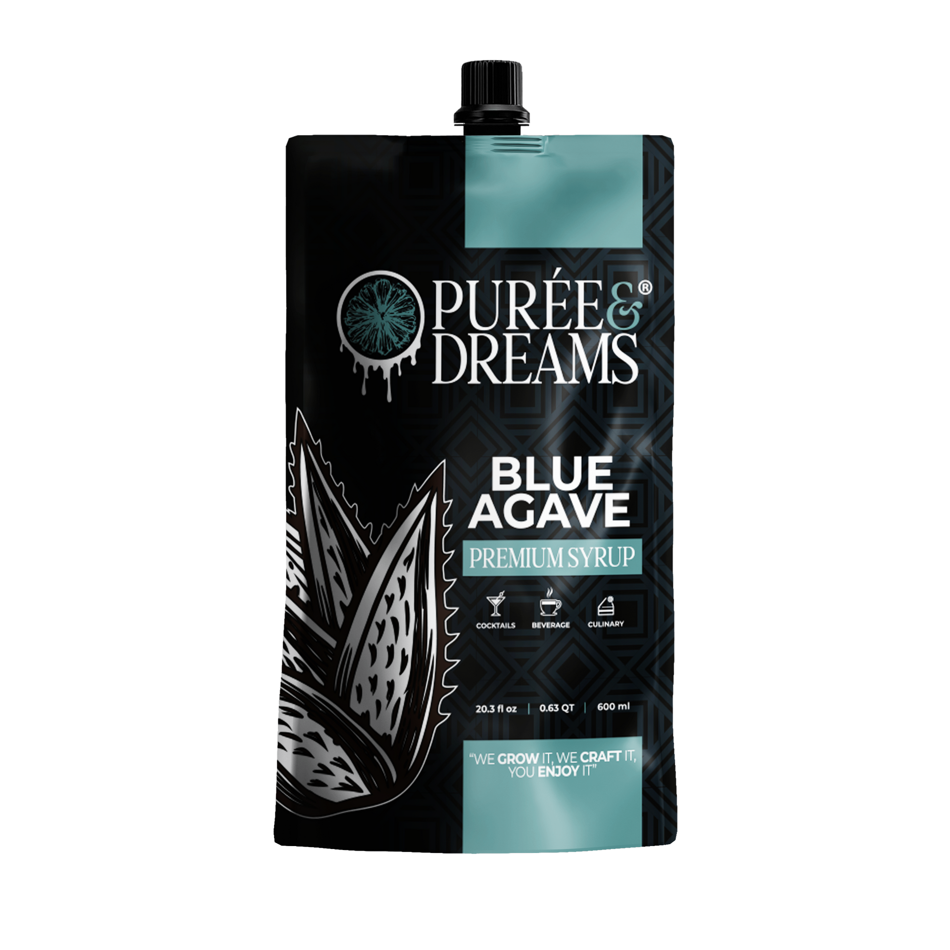 Blue Agave Infused Syrup – Pure & Earthy Natural Sweetener – Puree