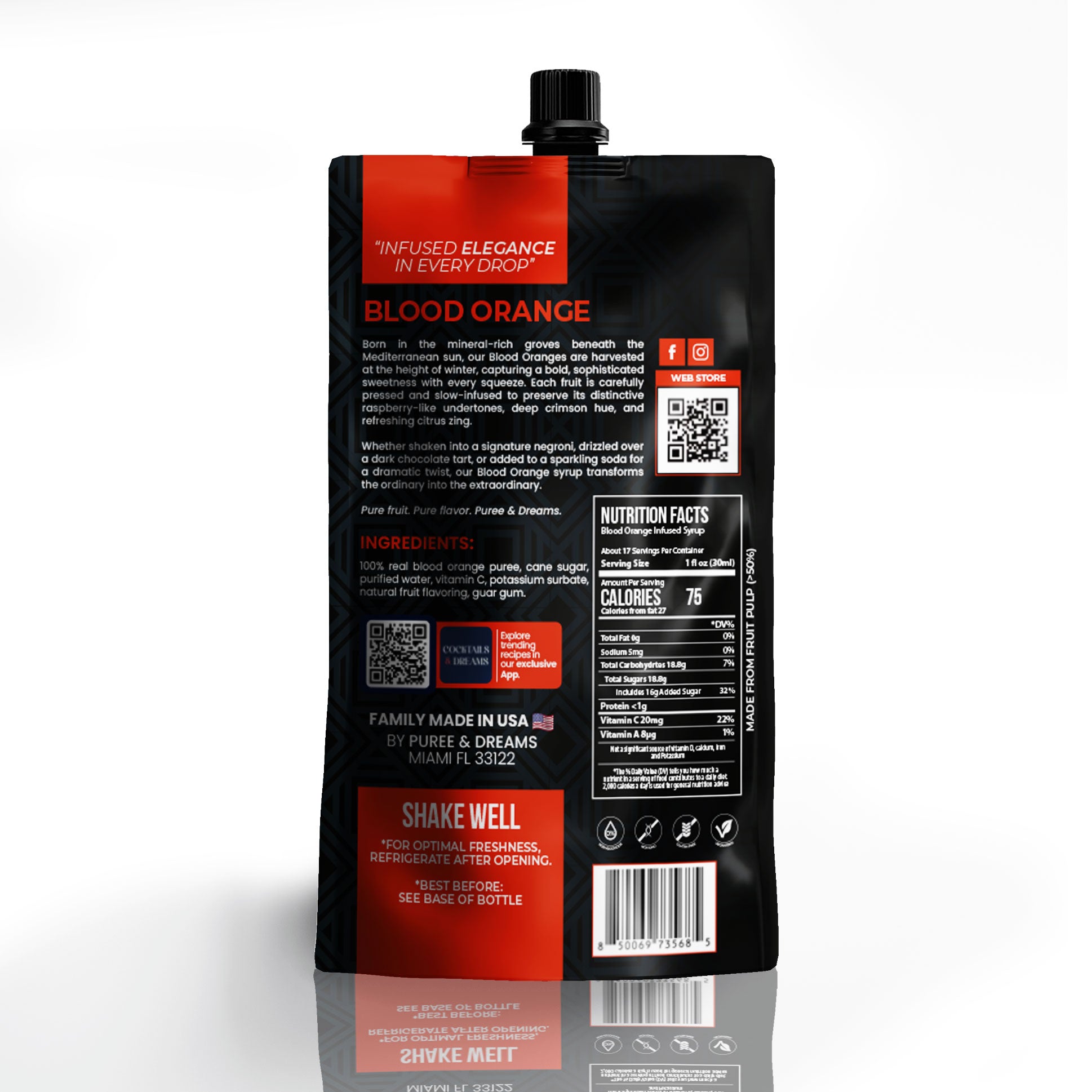 Blood Orange Puree Infused Syrup – Crimson Citrus Luxury