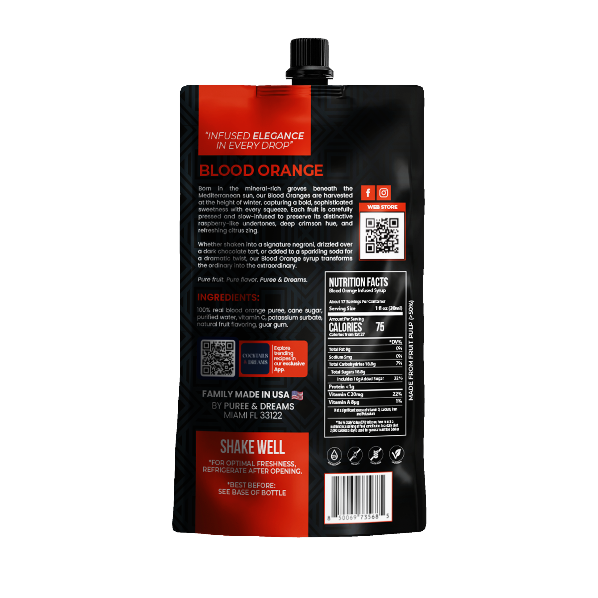 Blood Orange Puree Infused Syrup – Crimson Citrus Luxury