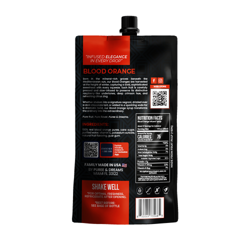Blood Orange Puree Infused Syrup – Crimson Citrus Luxury
