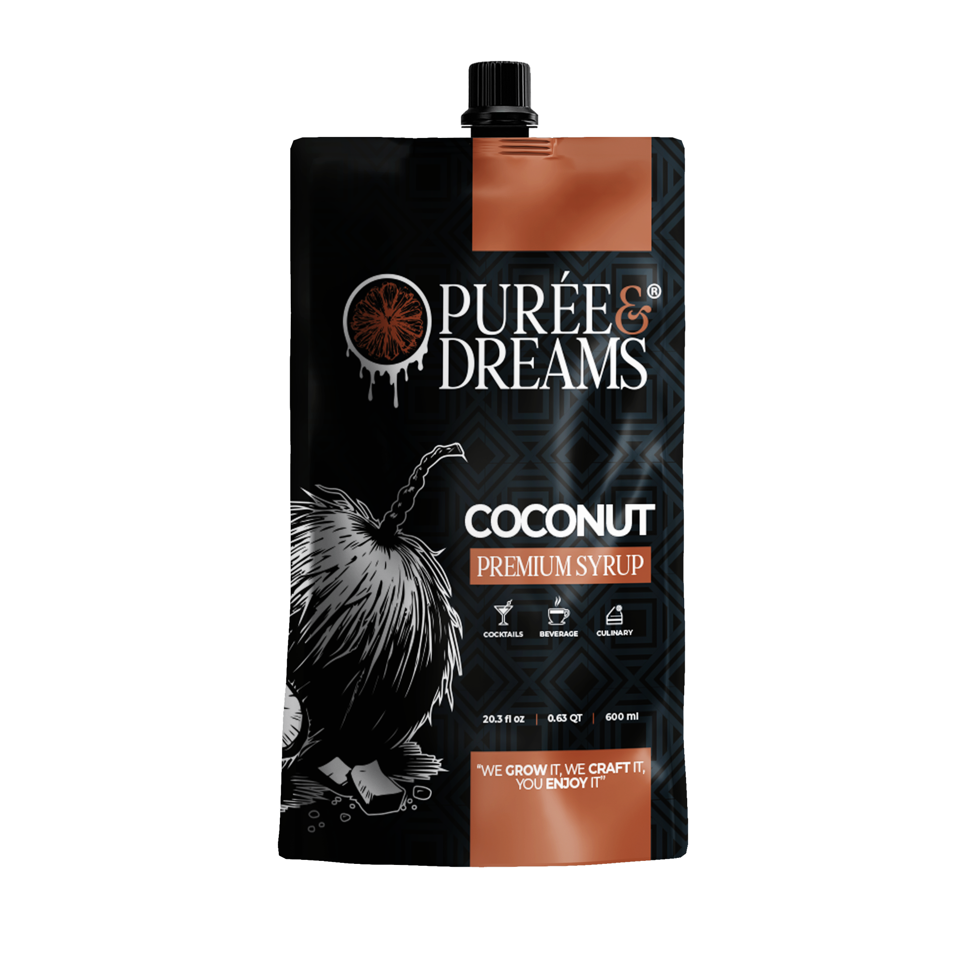 Coconut pureé Infused Syrup – Tropical Velvet Texture