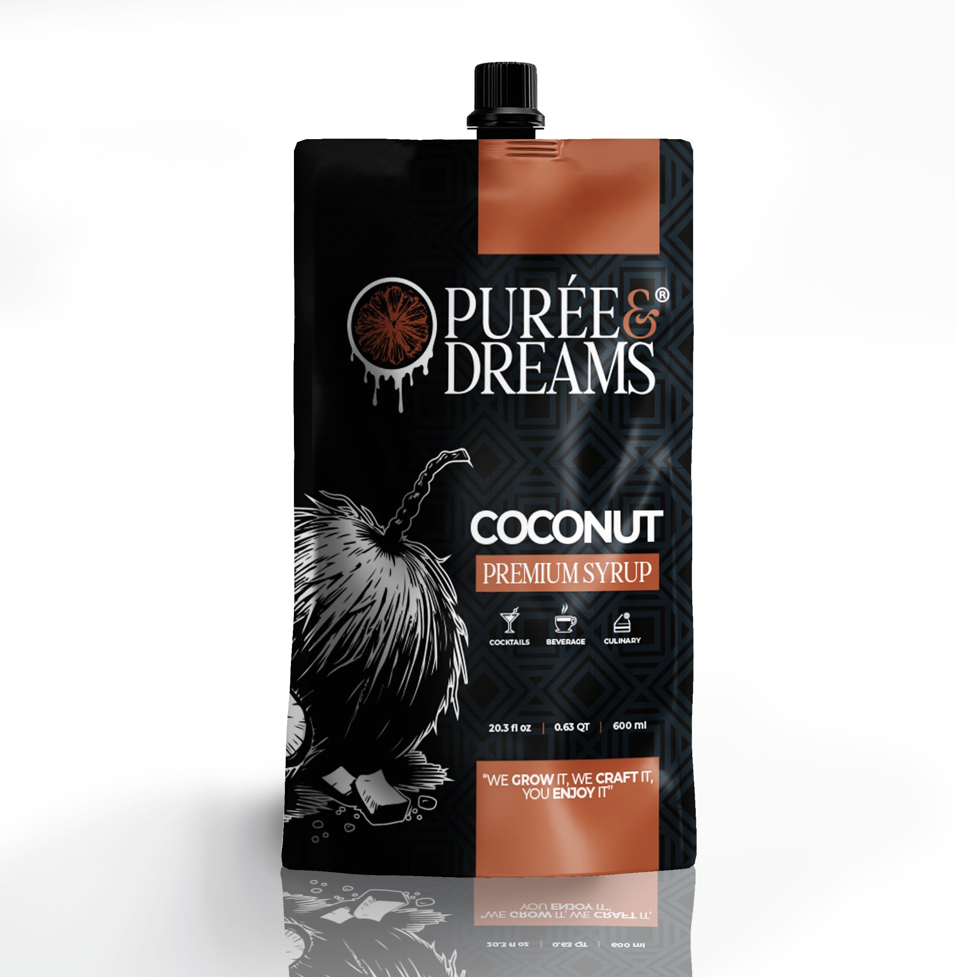 Coconut pureé Infused Syrup – Tropical Velvet Texture