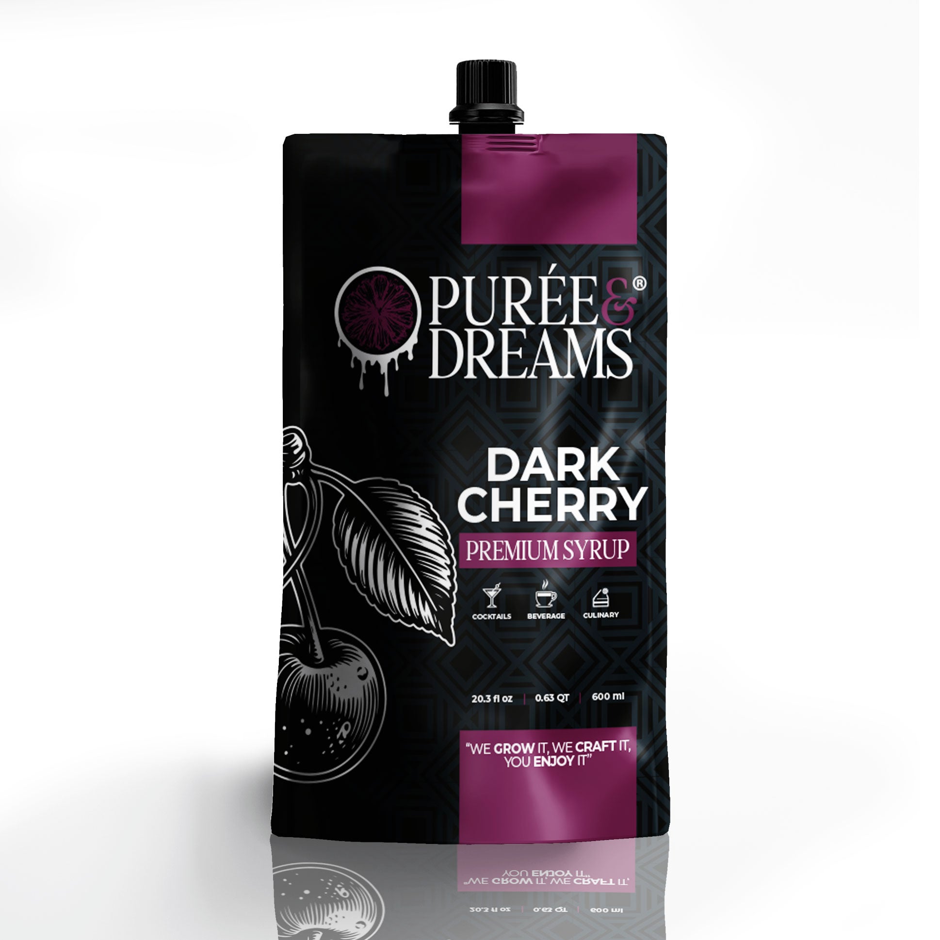 Dark Cherry Puree Infused Syrup – Rich & Exquisite Flavor