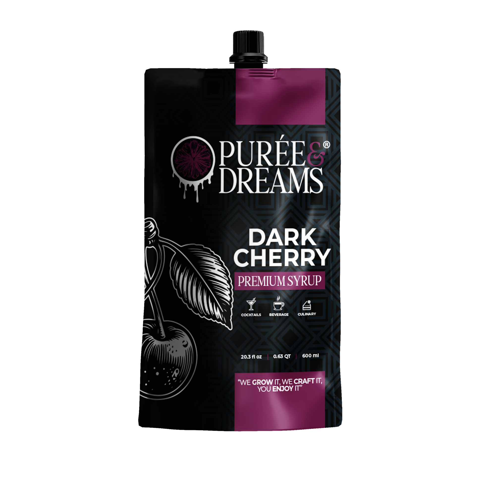 Dark Cherry Puree Infused Syrup – Rich & Exquisite Flavor
