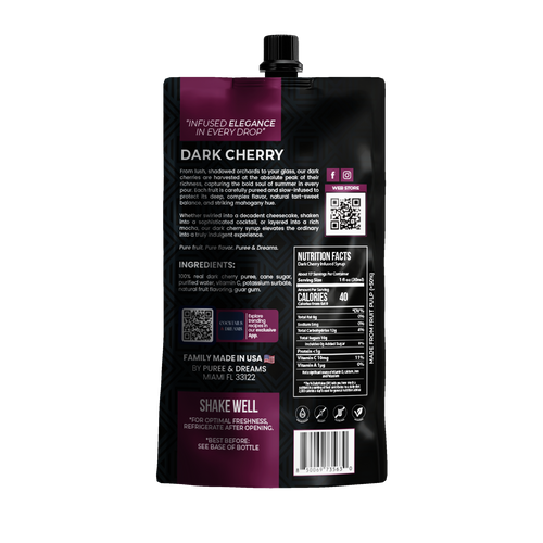 Dark Cherry Puree Infused Syrup – Rich & Exquisite Flavor