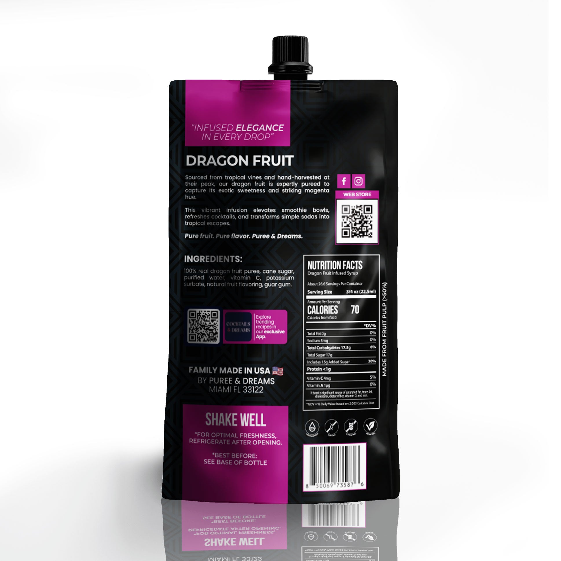 Purple Dragon Fruit Infused Syrup – Exotic & Visually Stunning Ingredient