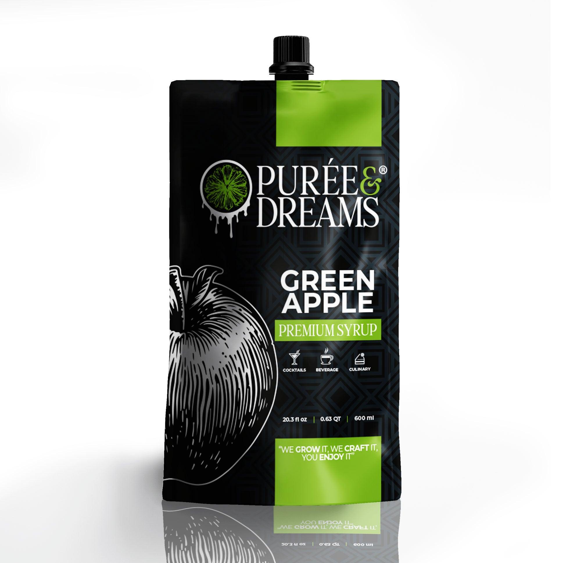 Green Apple Puree Infused Syrup – Crisp Citrus Balance