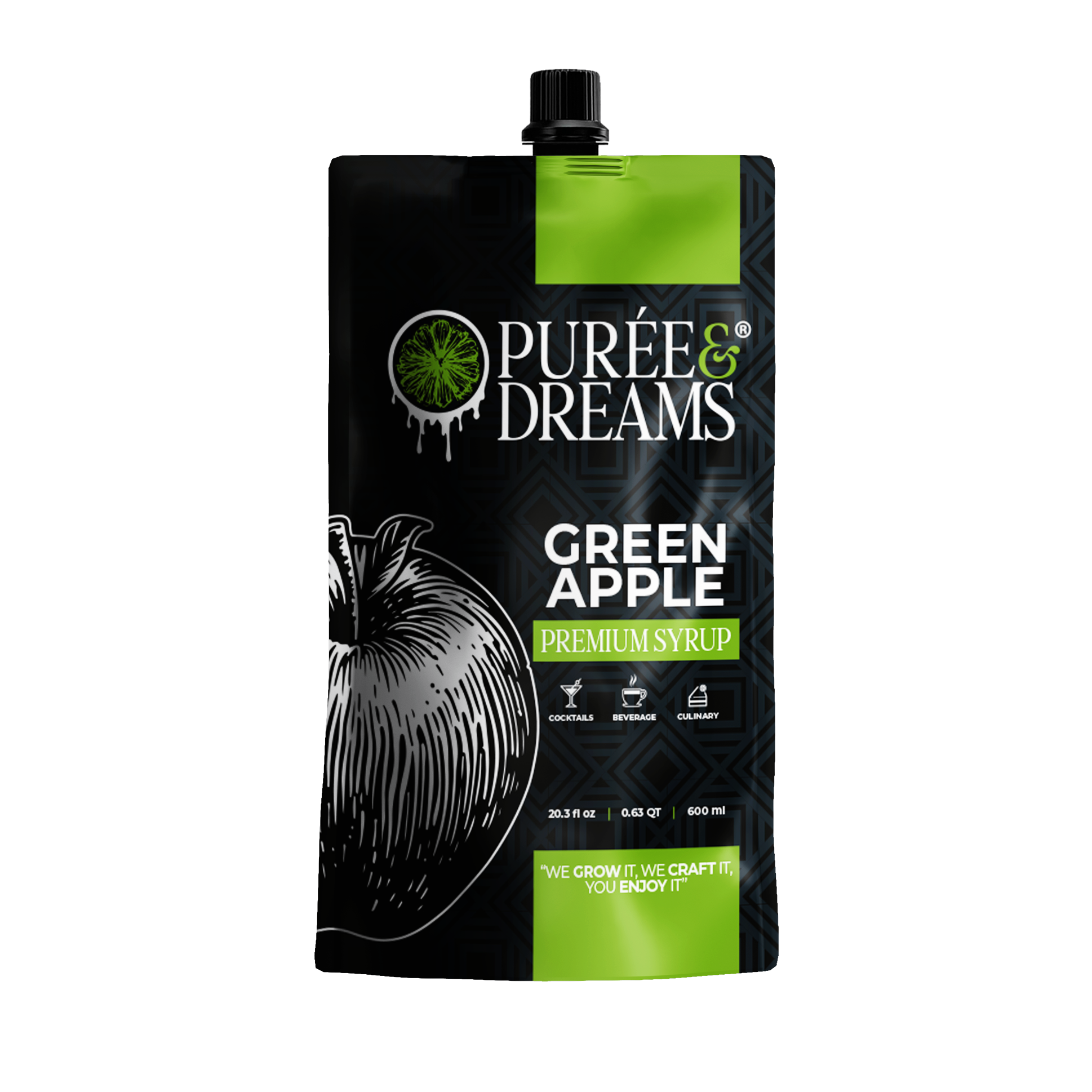 Green Apple Puree Infused Syrup – Crisp Citrus Balance