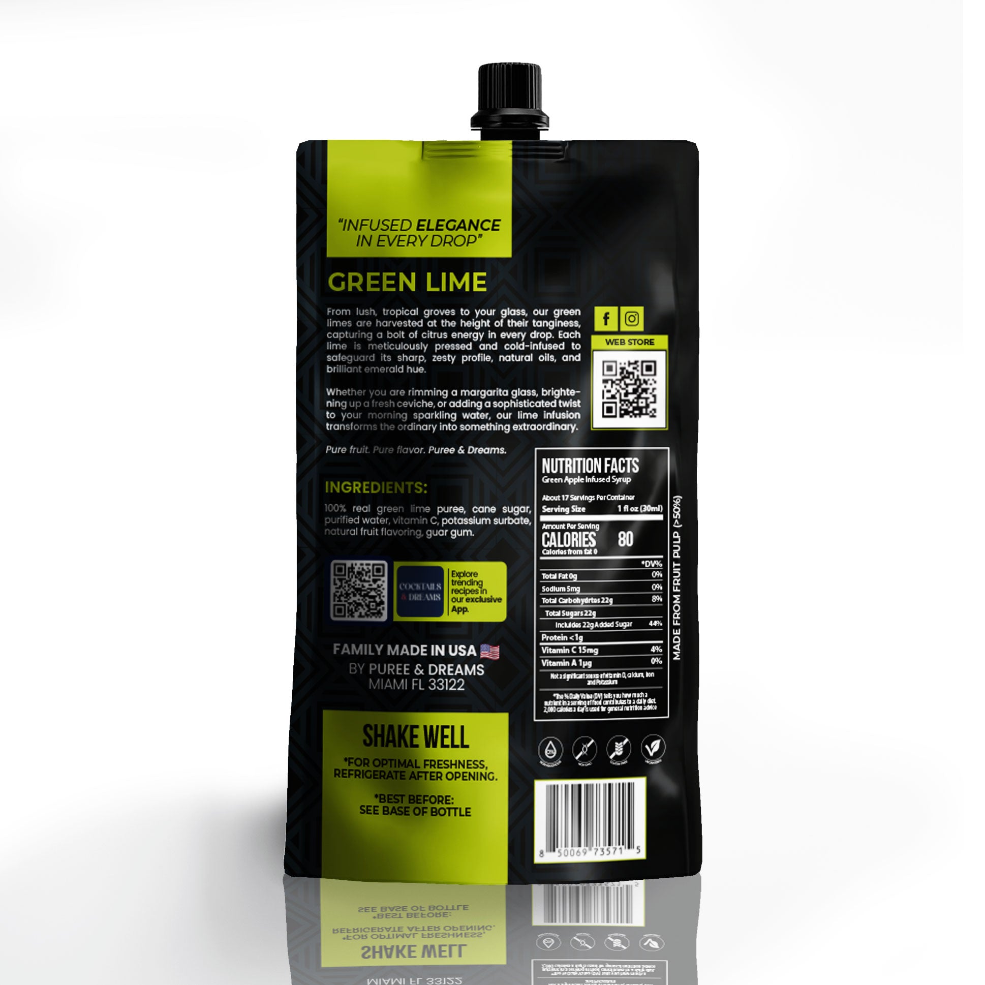 Green Lime Puree Infused Syrup – Essential Bar Base