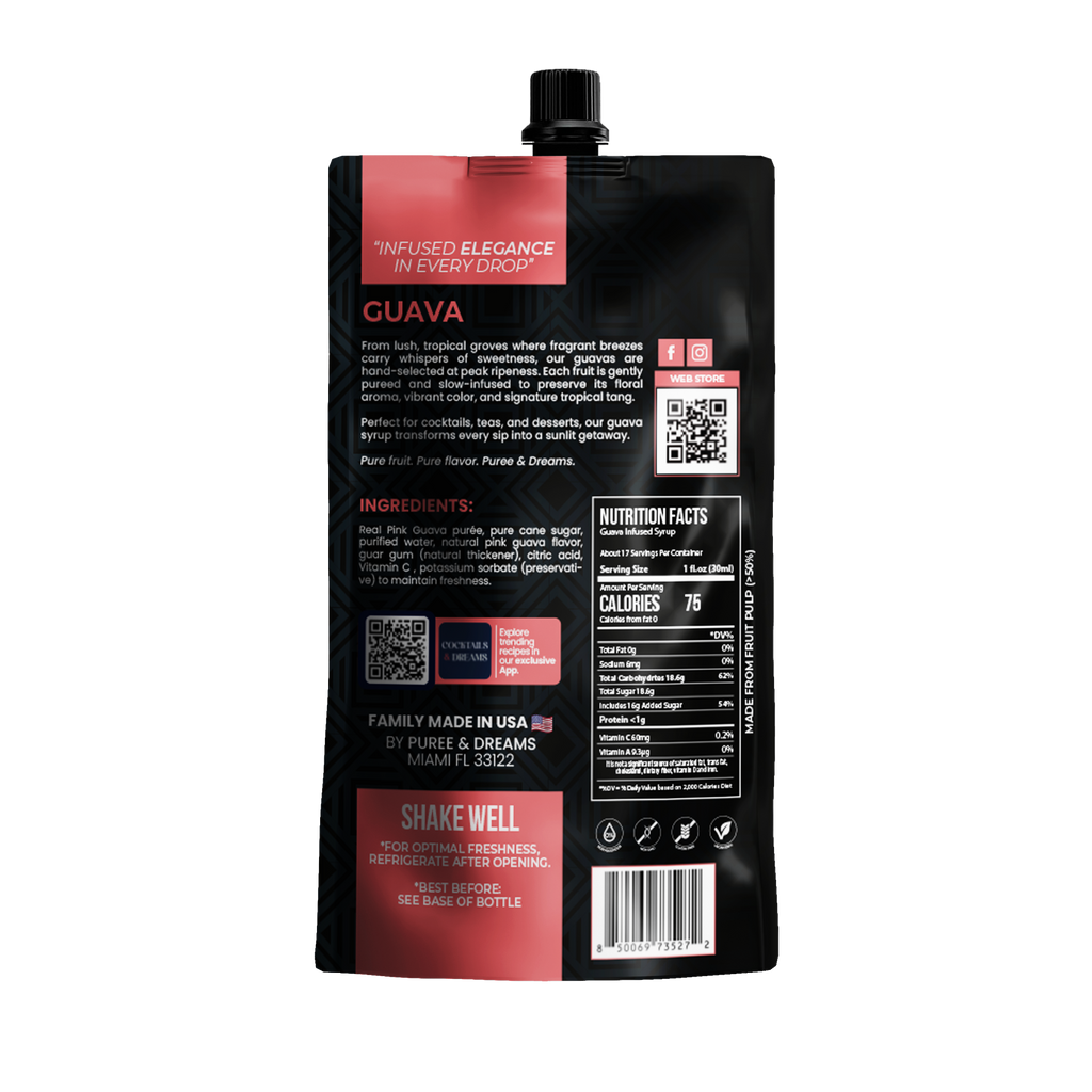 Guava Infused Premium Syrup – Vibrant & Sweet Tropical Flavor