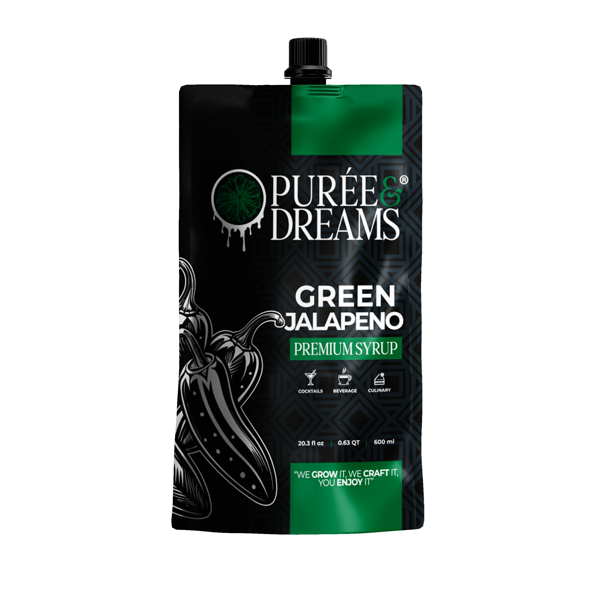 Green Jalapeño Infused Syrup – Crisp & Zesty Spicy Kick