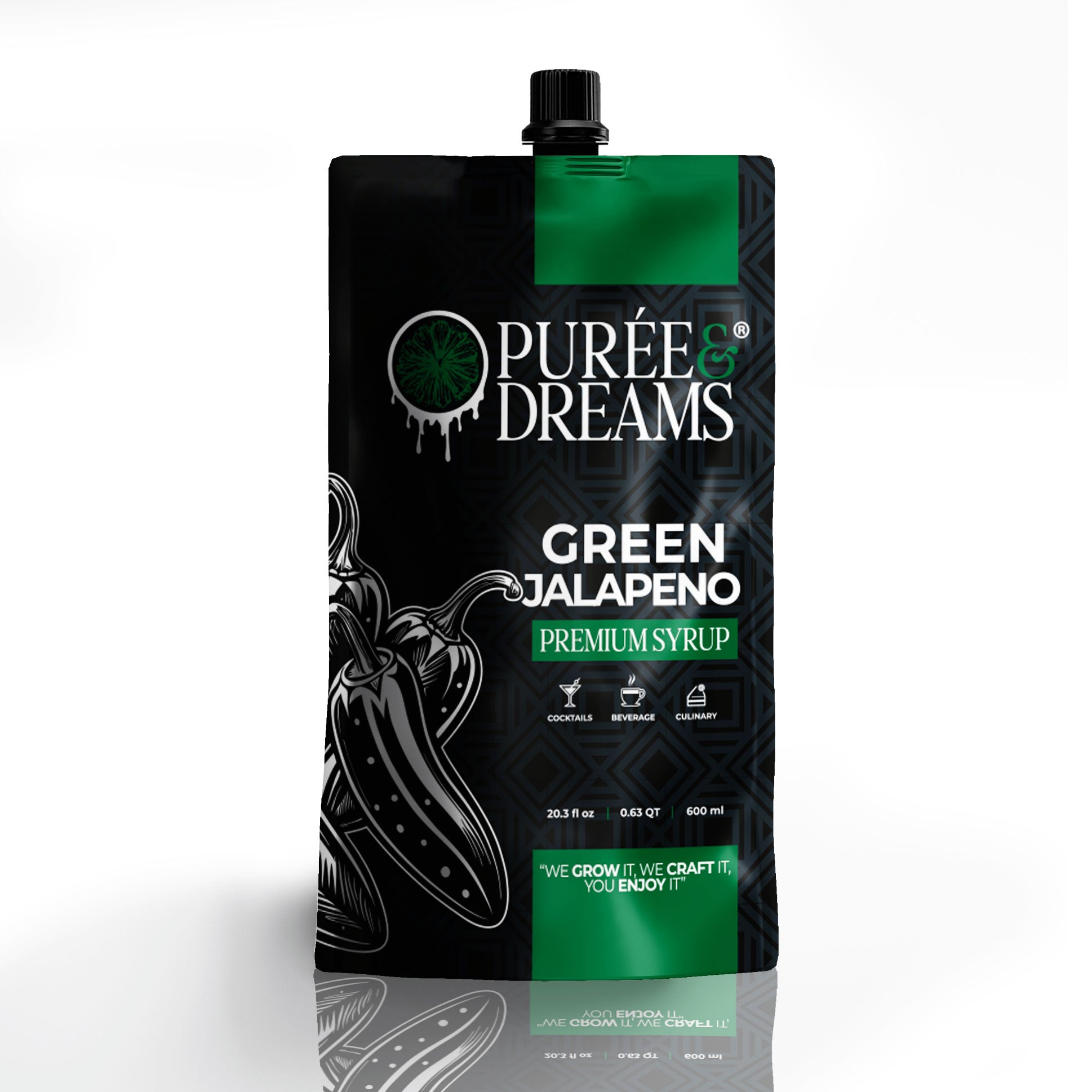 Green Jalapeño Infused Syrup – Crisp & Zesty Spicy Kick