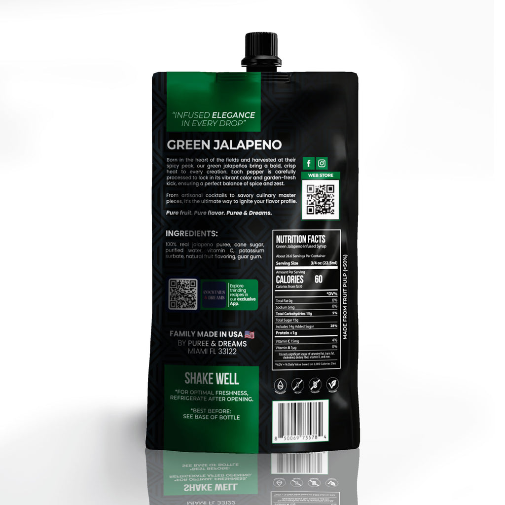 Green Jalapeño Infused Syrup – Crisp & Zesty Spicy Kick