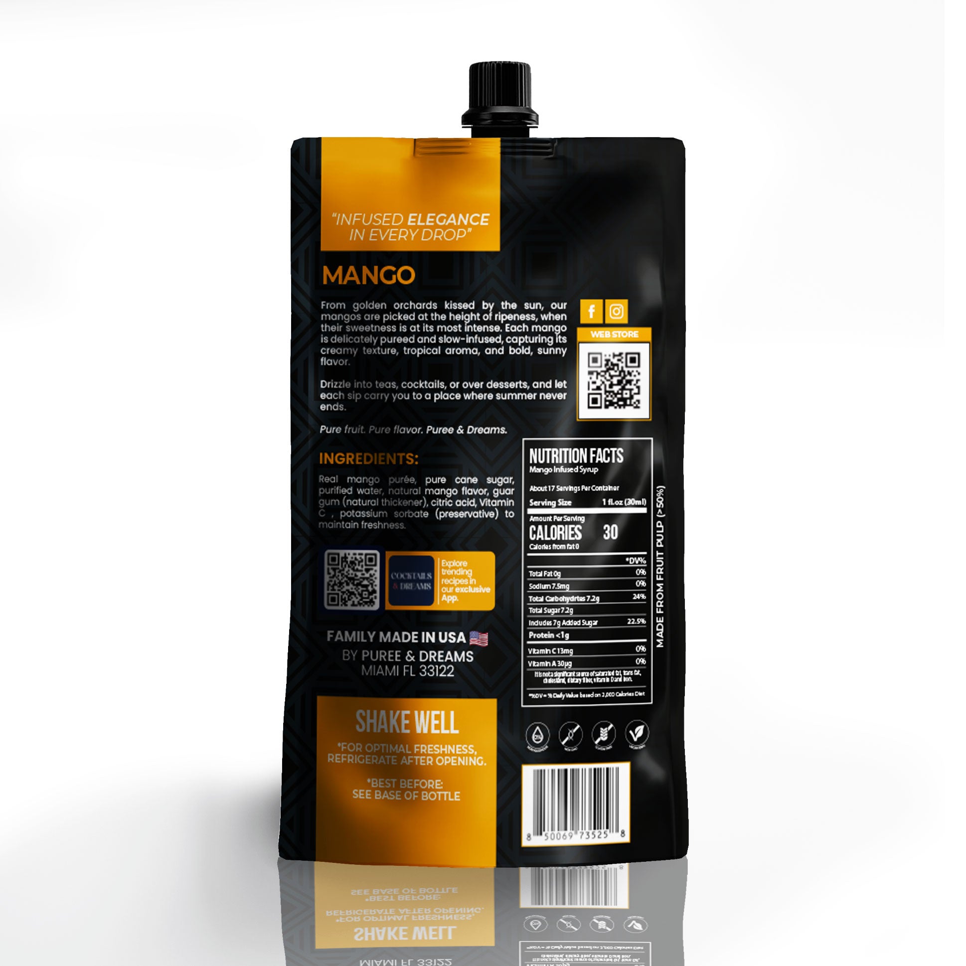Mango Infused Premium Syrup – Sweet & Sun-Ripened Taste