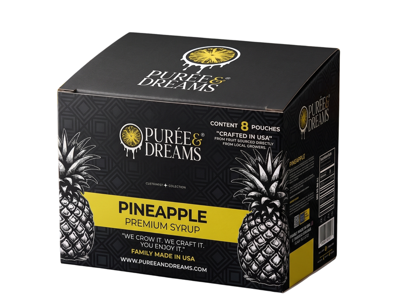 CSx8 #01-P&D PINEAPPLE SYRUP 600 ML