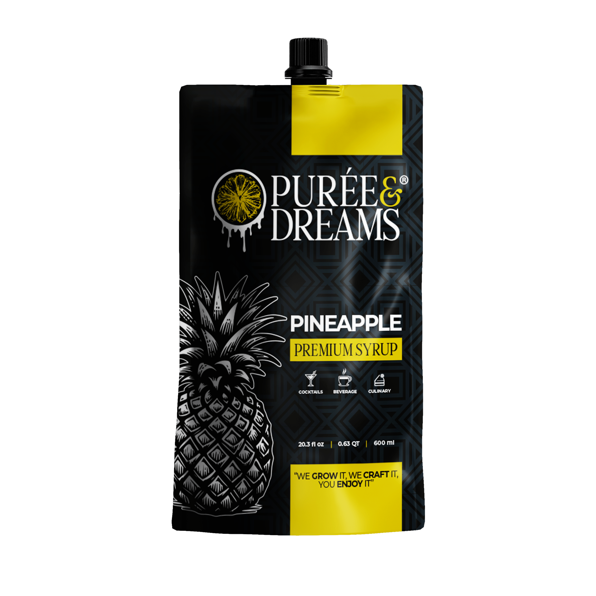 Pineapple Infused Premium Syrup – Juicy & Vibrant Golden Flavor