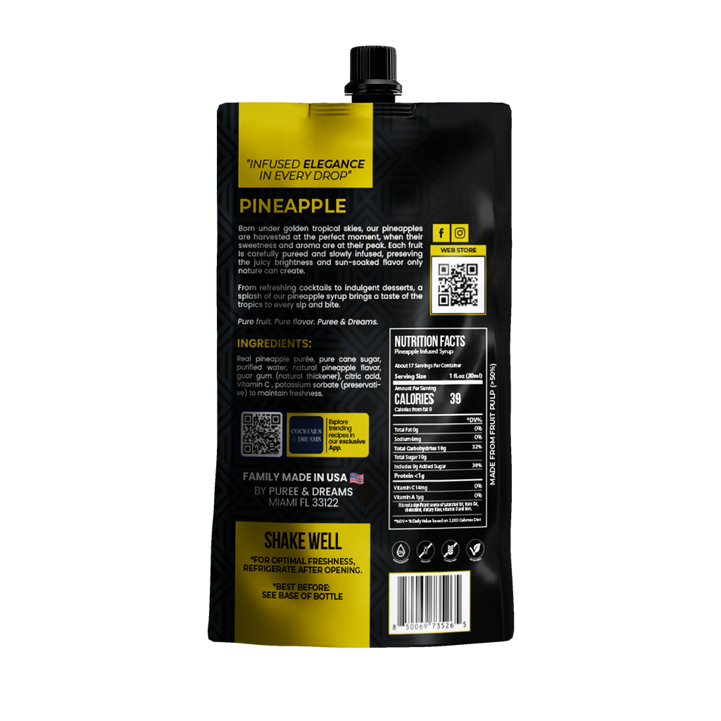 Pineapple Infused Premium Syrup – Juicy & Vibrant Golden Flavor