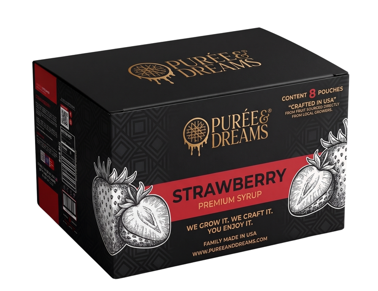CSx8 #04-P&D STRAWBERRY SYRUP 600 ML