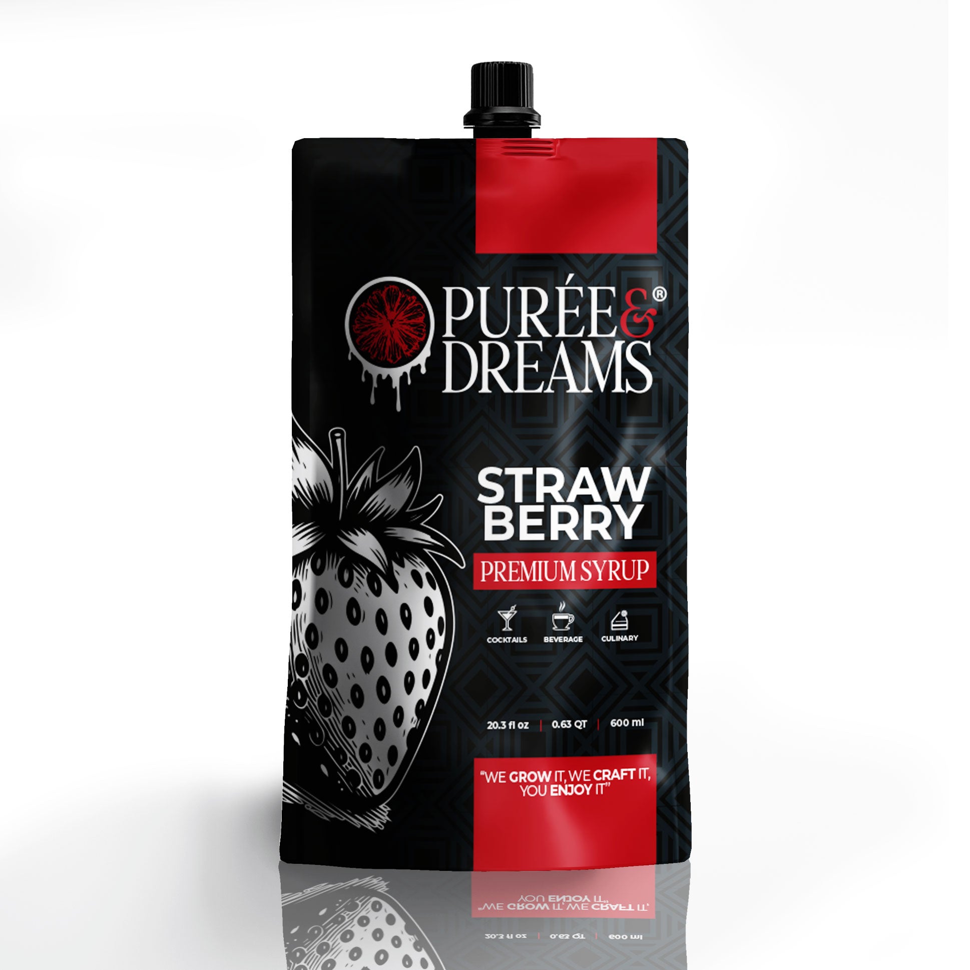 Strawberry Puree Infused Syrup – Classic & Lush Berry Profile
