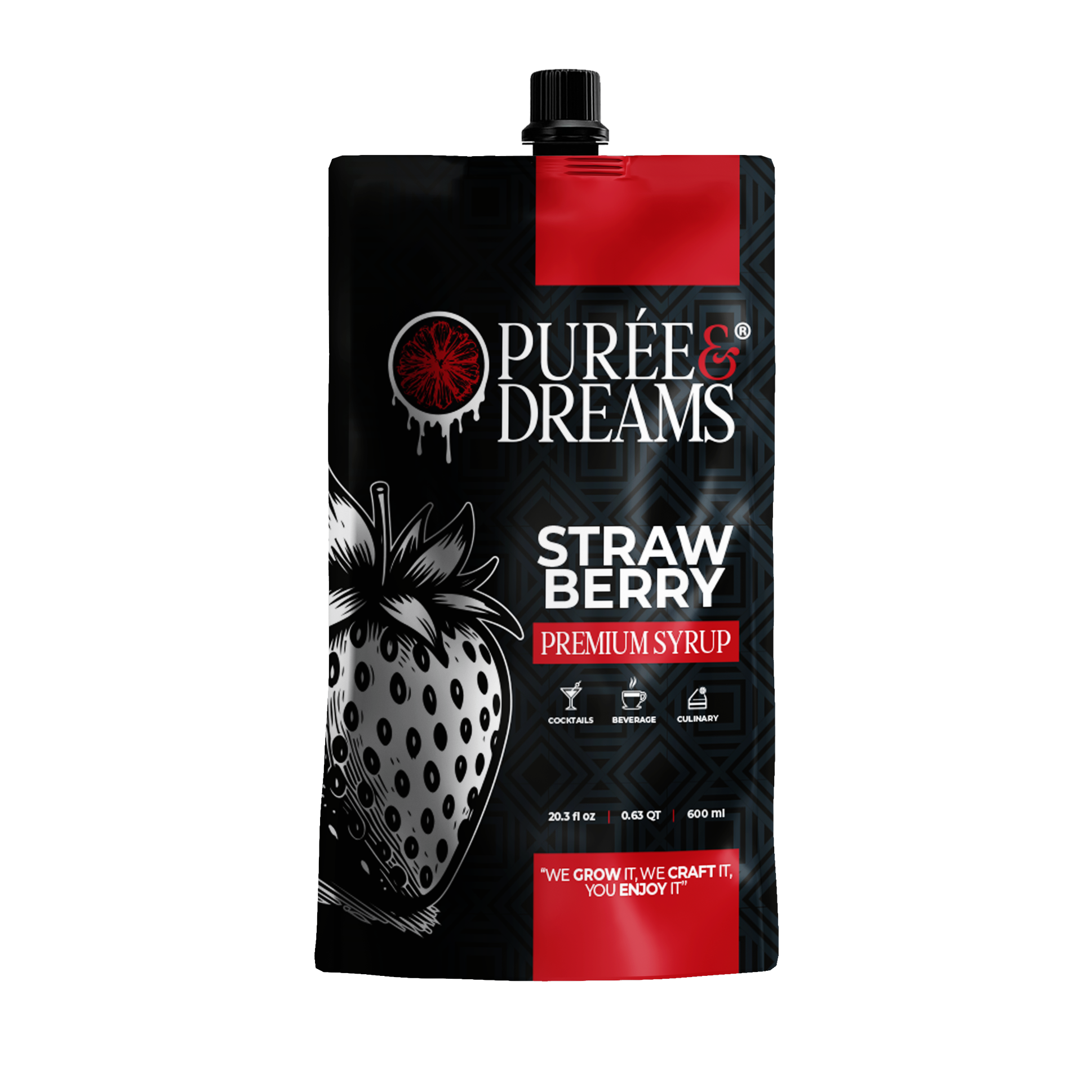 Strawberry Puree Infused Syrup – Classic & Lush Berry Profile