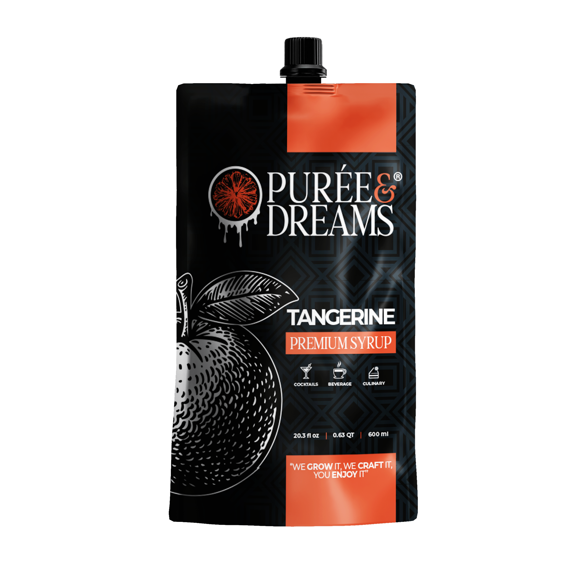 Tangerine Sweet Puree Infused Syrup – Bright Citrus Aroma