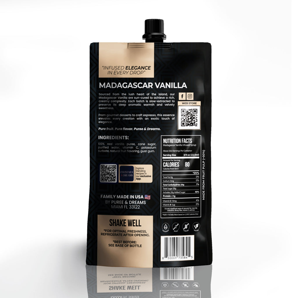 Madagascar Vanilla Infused Syrup – Luxurious & Creamy Gourmet Classic