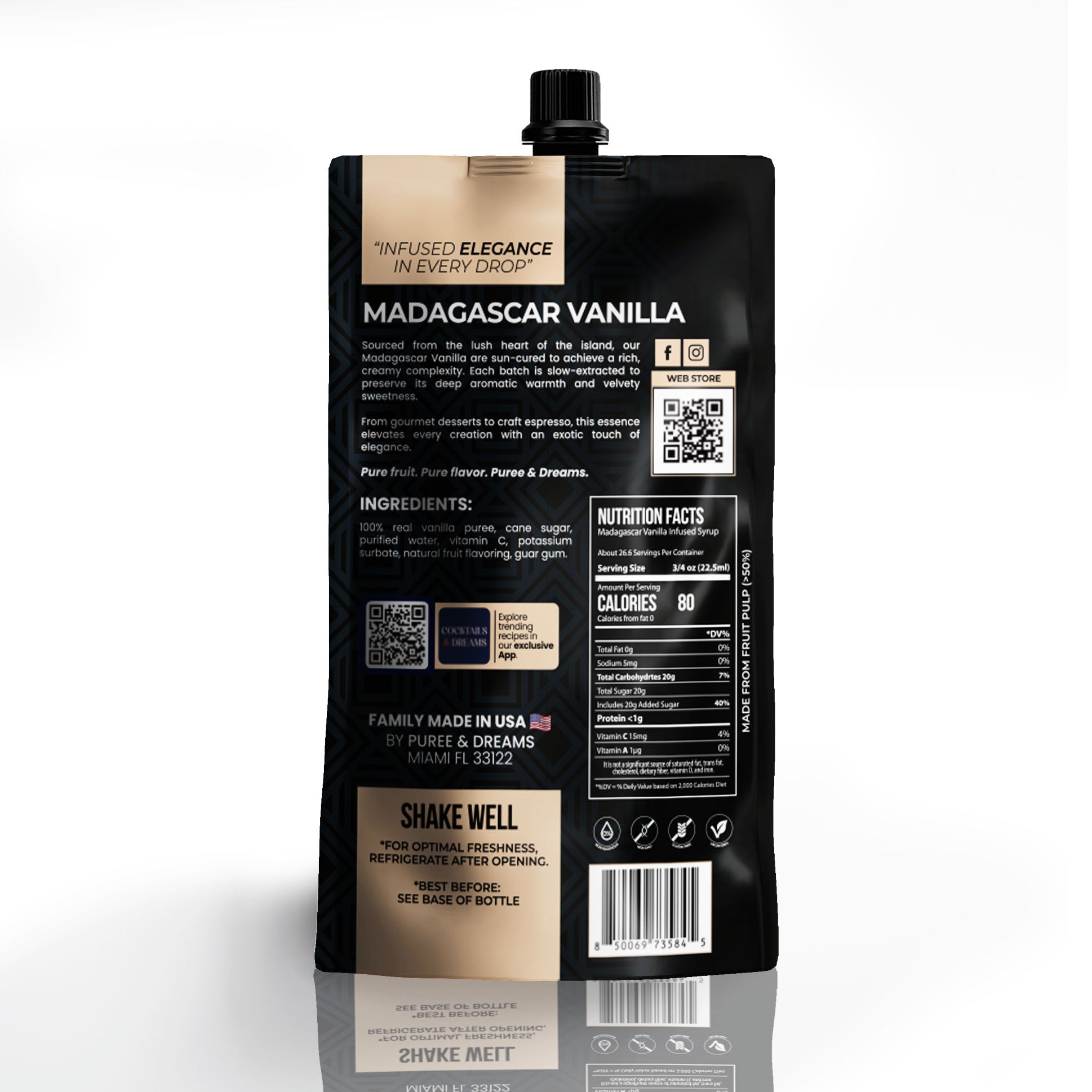 Madagascar Vanilla Infused Syrup – Luxurious & Creamy Gourmet Classic